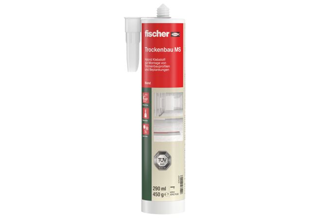 Verpackung: "fischer Hybrid-Klebstoff Trockenbau MS"
