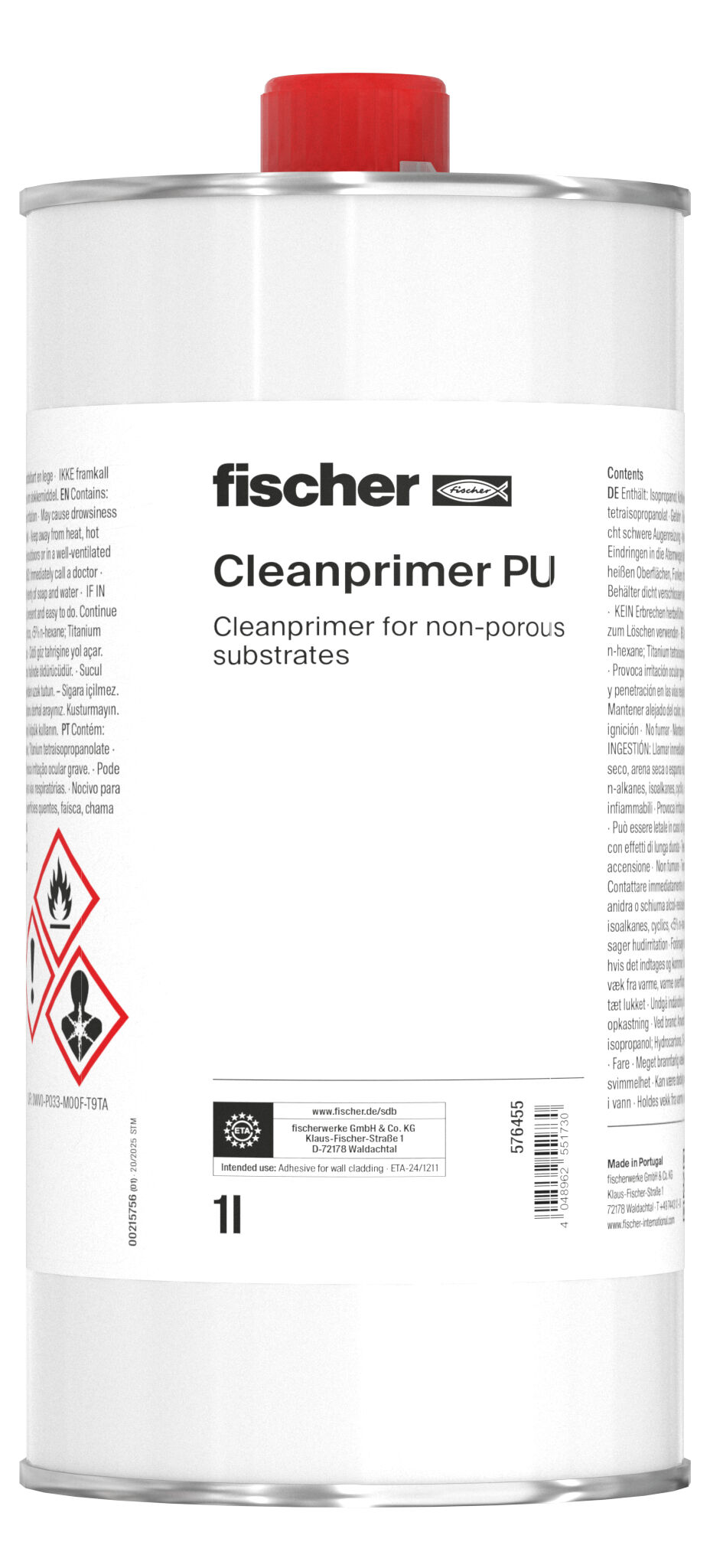 Product Picture: "fischer Cleanprimer PU 1 l"