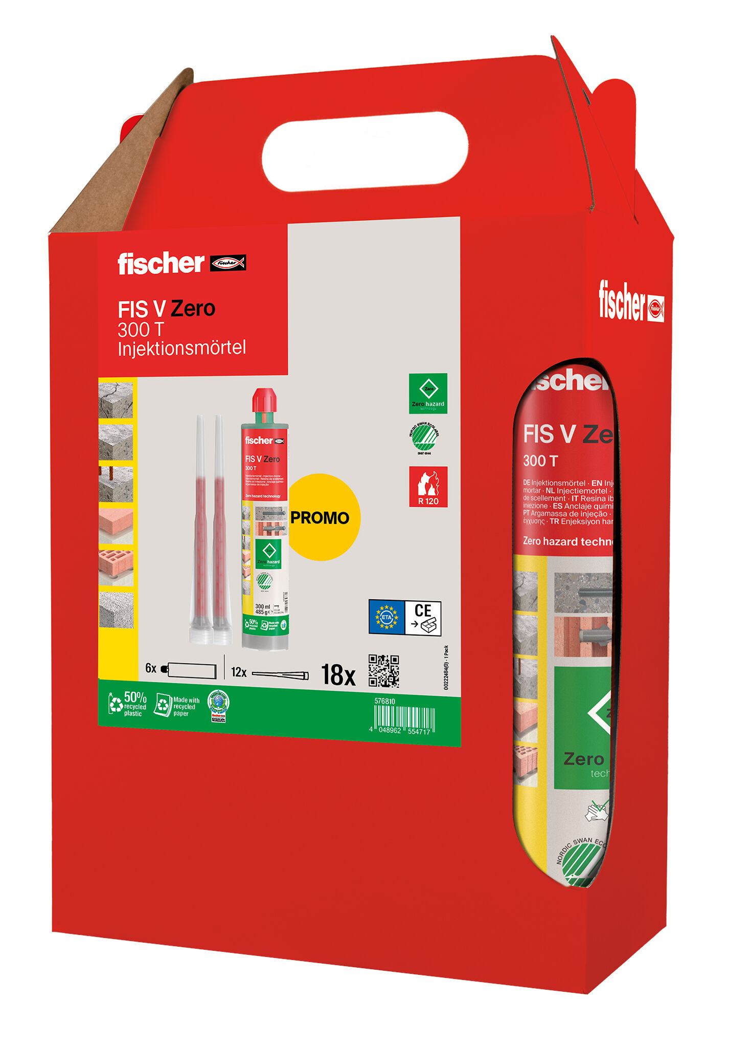 Verpackung: "fischer Montagemörtel FIS V Zero 300 T(6 PACK)"