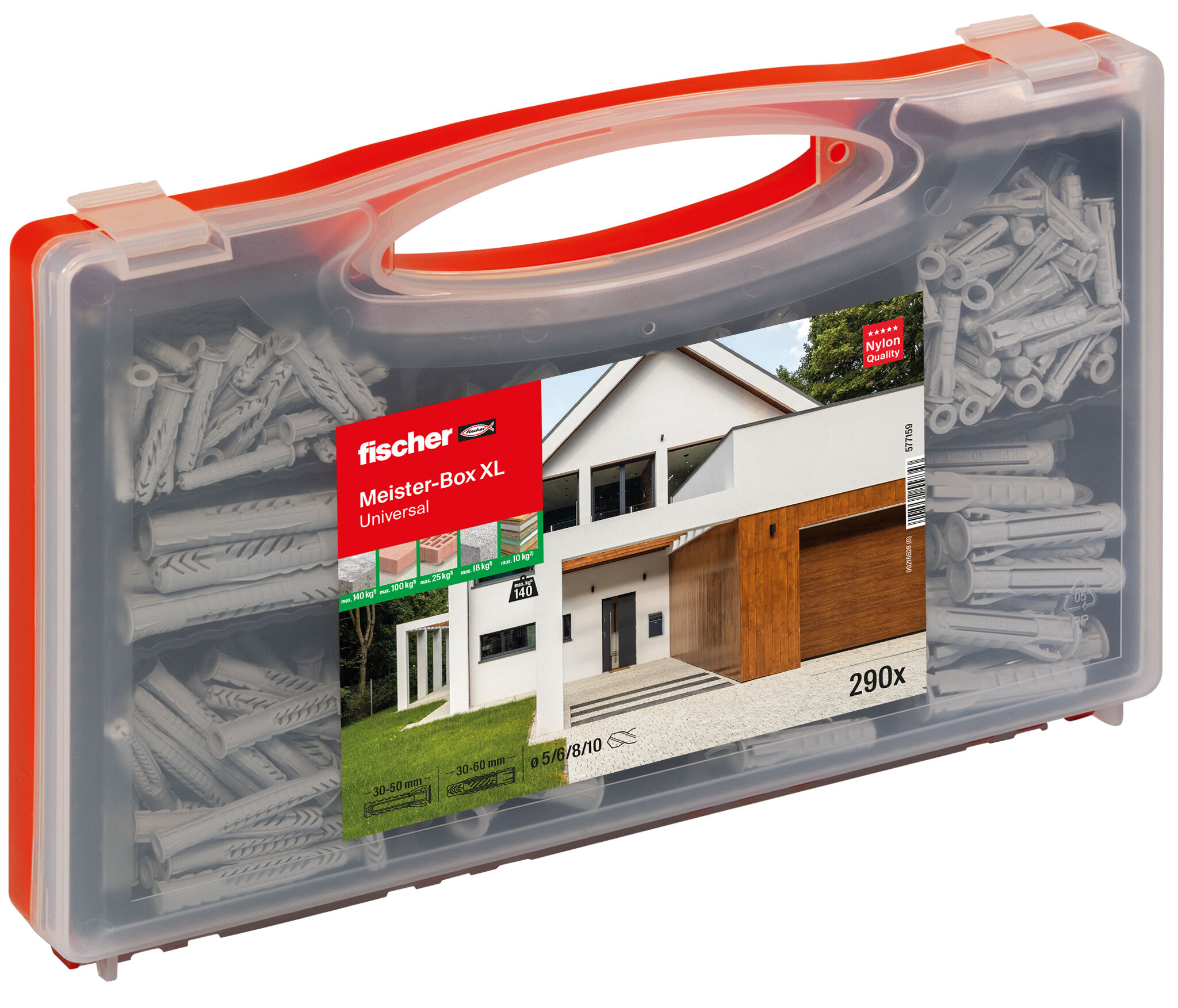 Produktbild: "fischer Meister-Box XL Universal (290 Teile)"