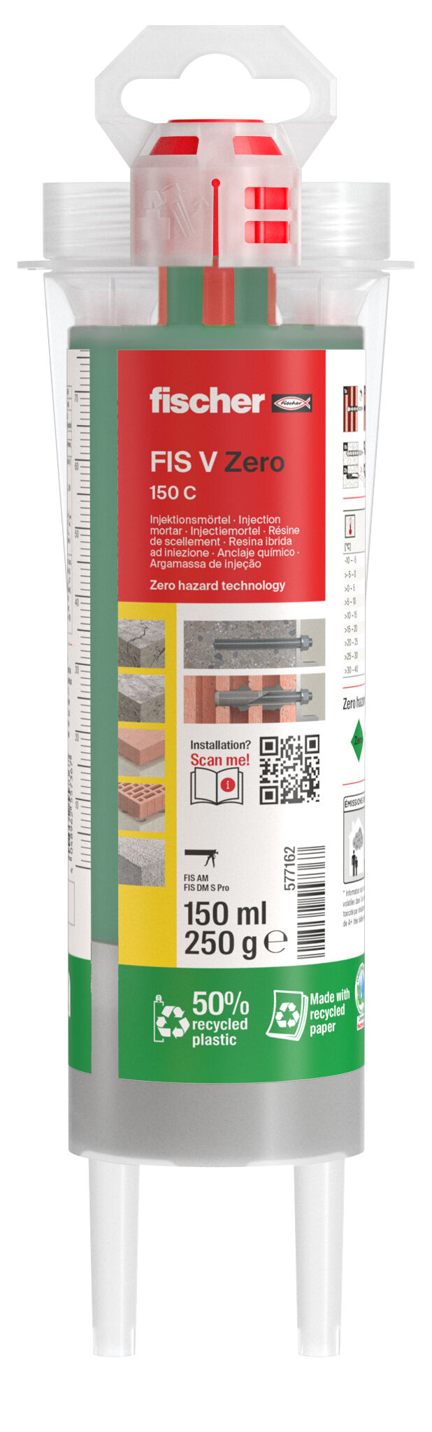 Produktbild: "fischer Injektionsmörtel FIS V Zero 150 C TC"