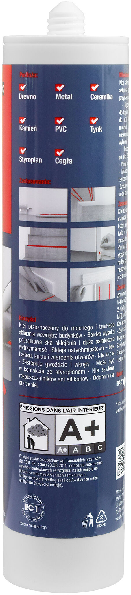 Product Picture: "Klej montażowy fischer AkrylPower biały 290 ml"