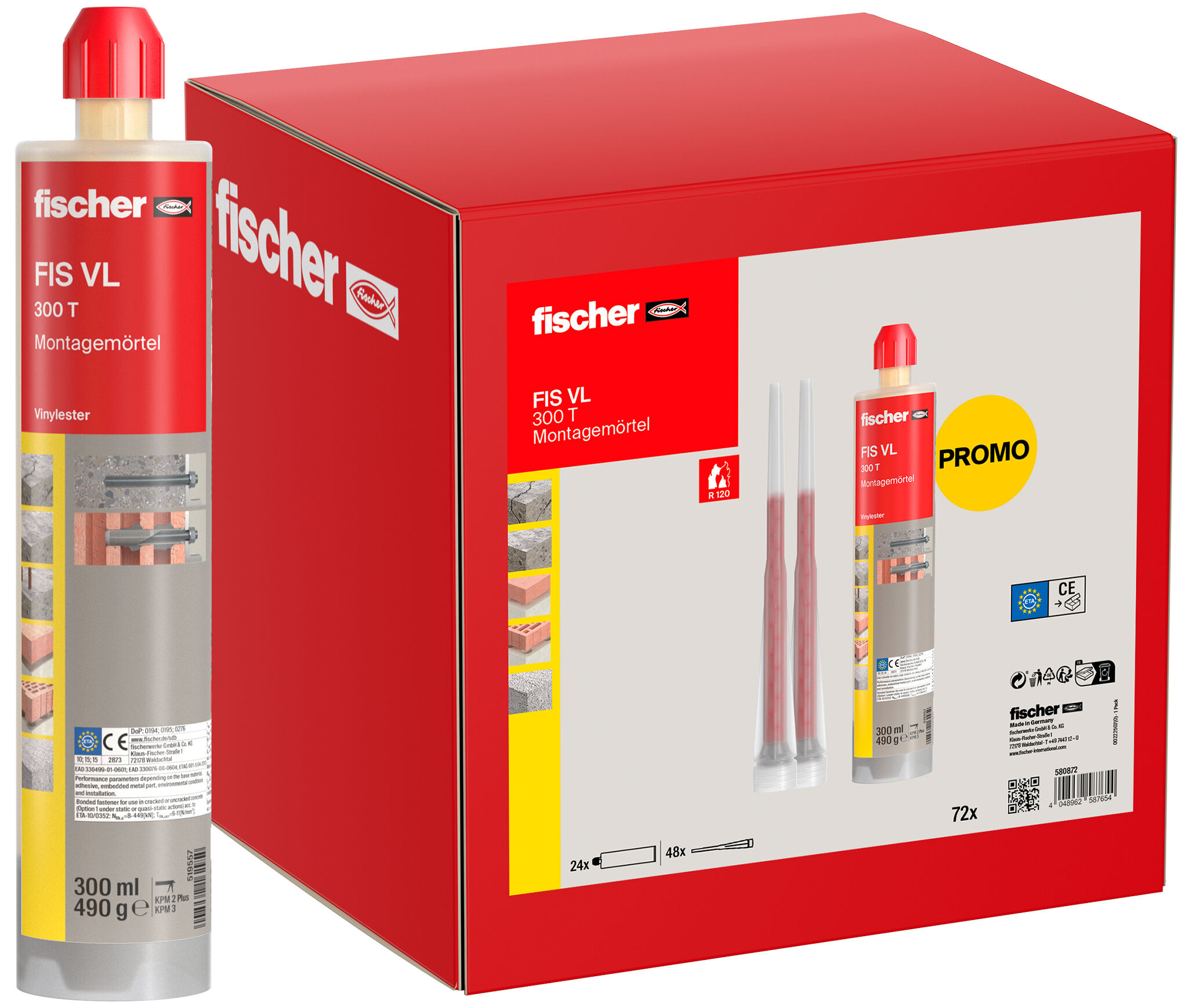 Produktbild: "fischer Montagemörtel FIS VL 300 T UMK"