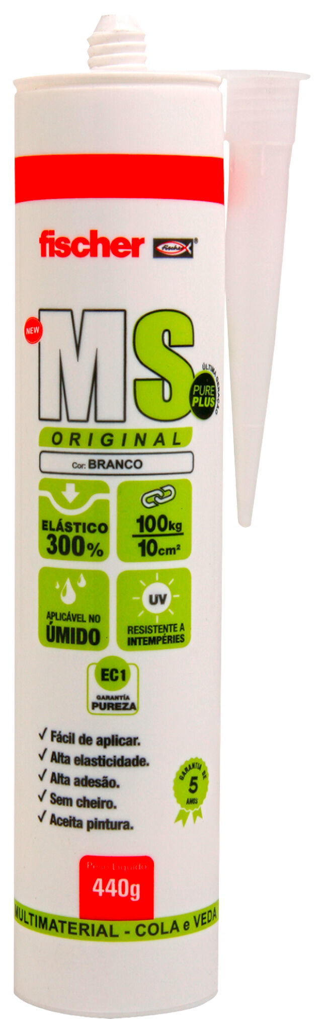 Product Picture: "fischer SELANTE MS BRANCO 400G"