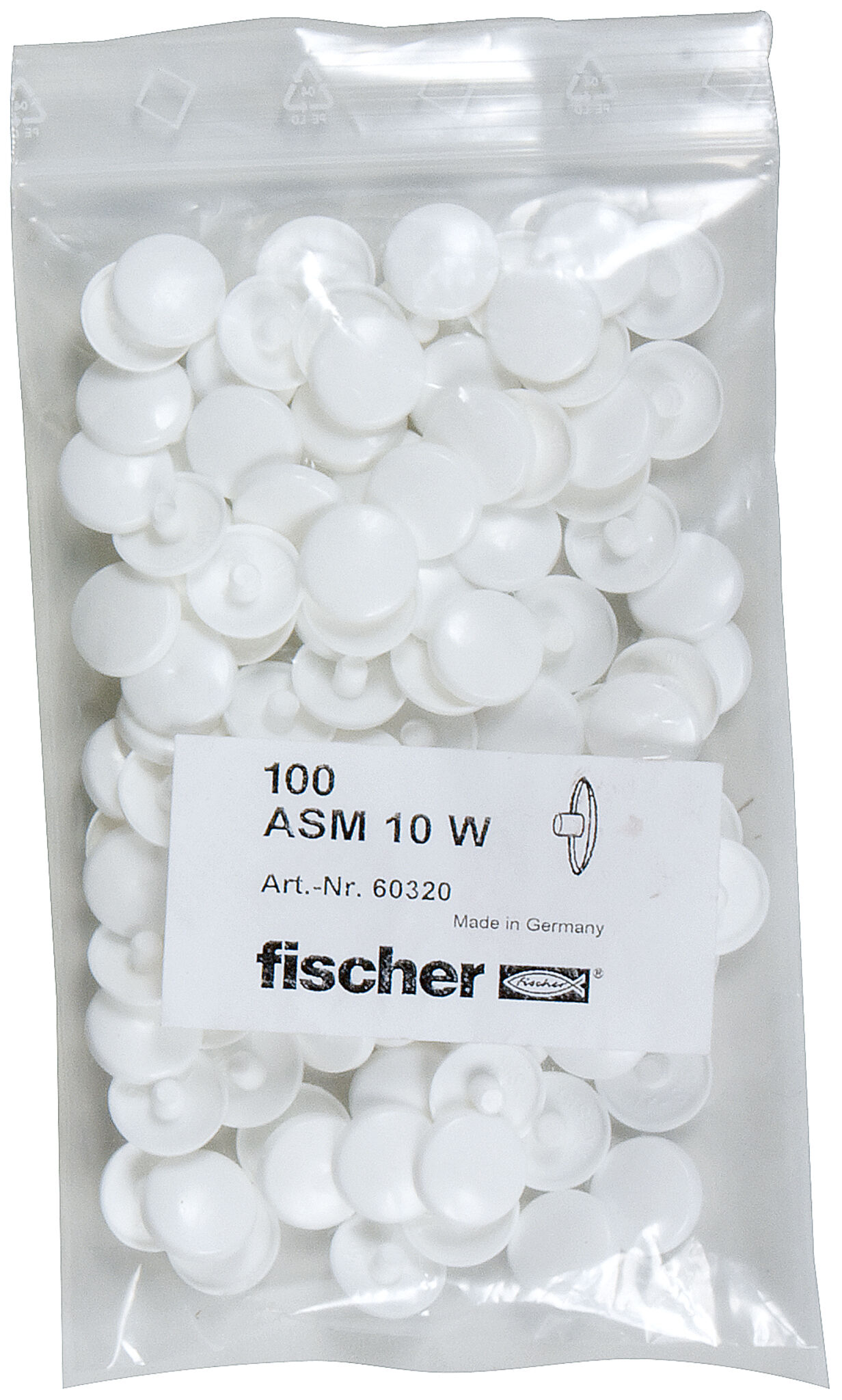 Product Picture: "fischer cover caps ASM 10 W"