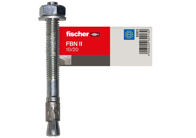 Packaging: "fischer bolt anchor FBN II 10/20 E item pricing"