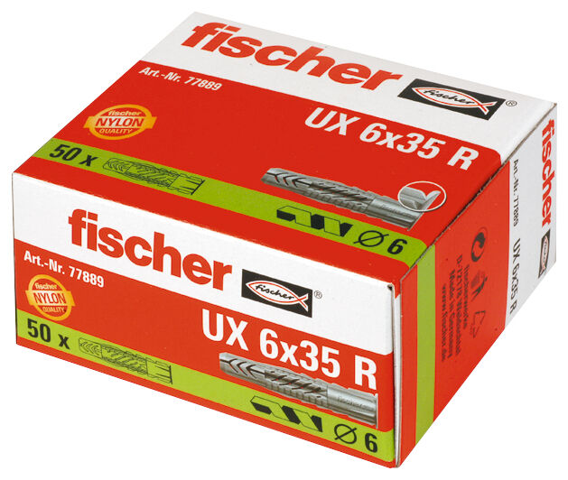 Packaging: "Caja Tacos universales UX 6 x 35 R - 50 uds."