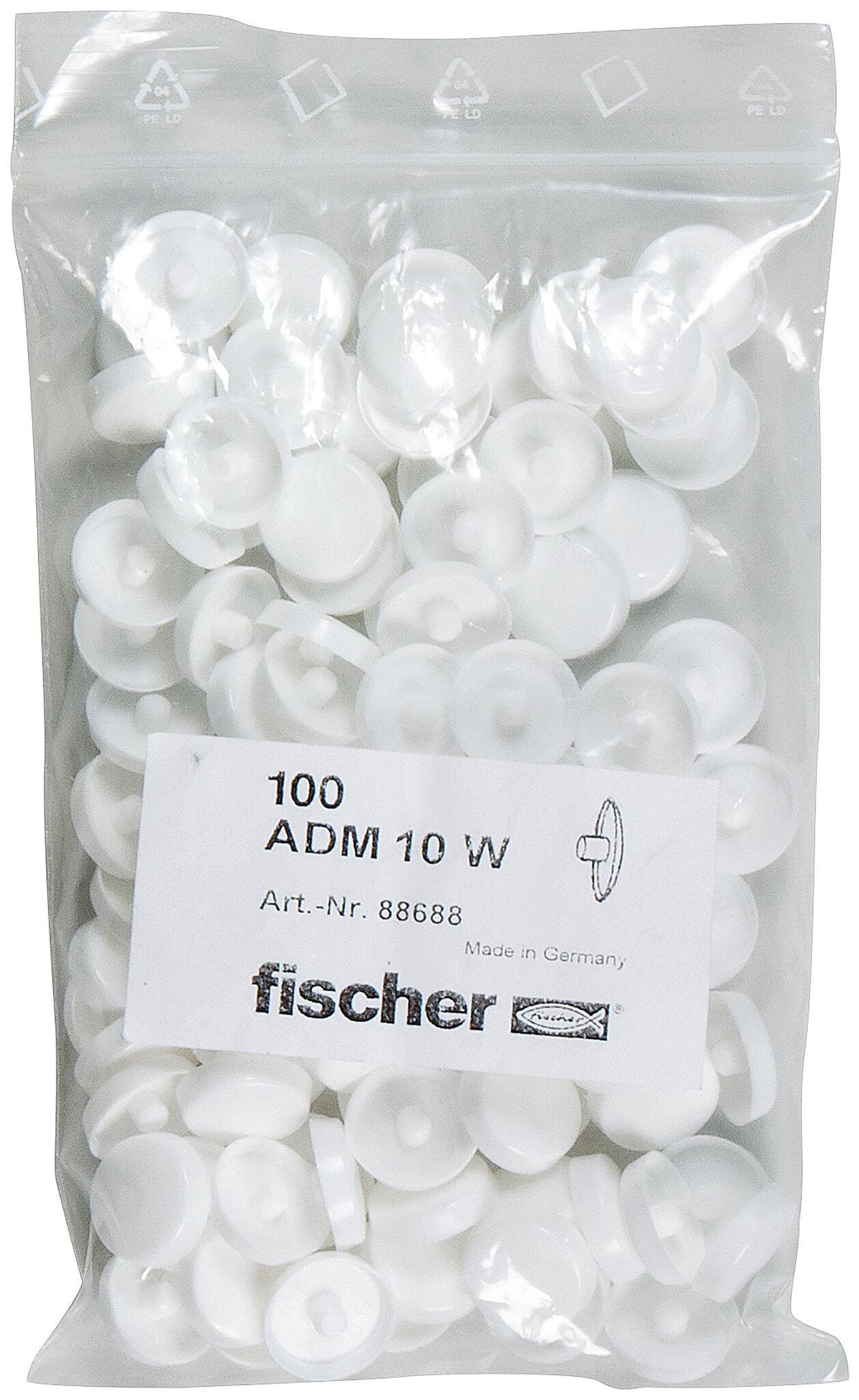 Product Picture: "fischer cover caps ADM 10 W"