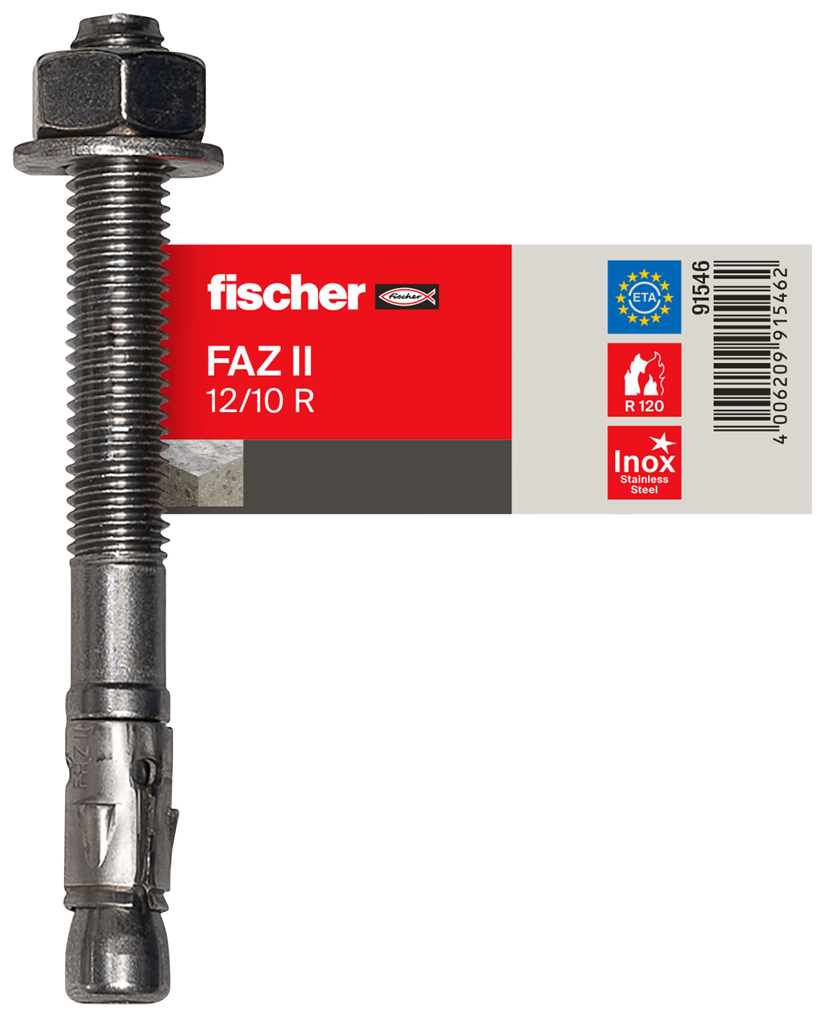 fischer フィッシャー  ボルトアンカー FAZ2 16 25 C4 (10本入) 501432 - 3
