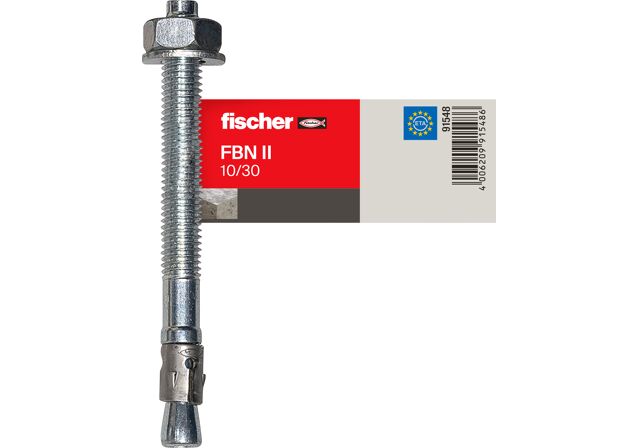 Εικόνα προϊόντος: "fischer FBN II 10/30 E Εκτονούμενο αγκύριο ηλεκτρογαλβανισμένο μονό"