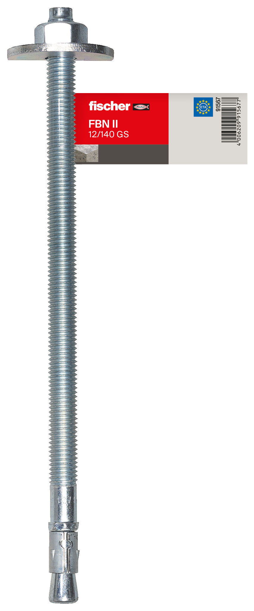 Product Picture: "fischer bolt anchor FBN II 12/140 GS with large washer E item pricing"
