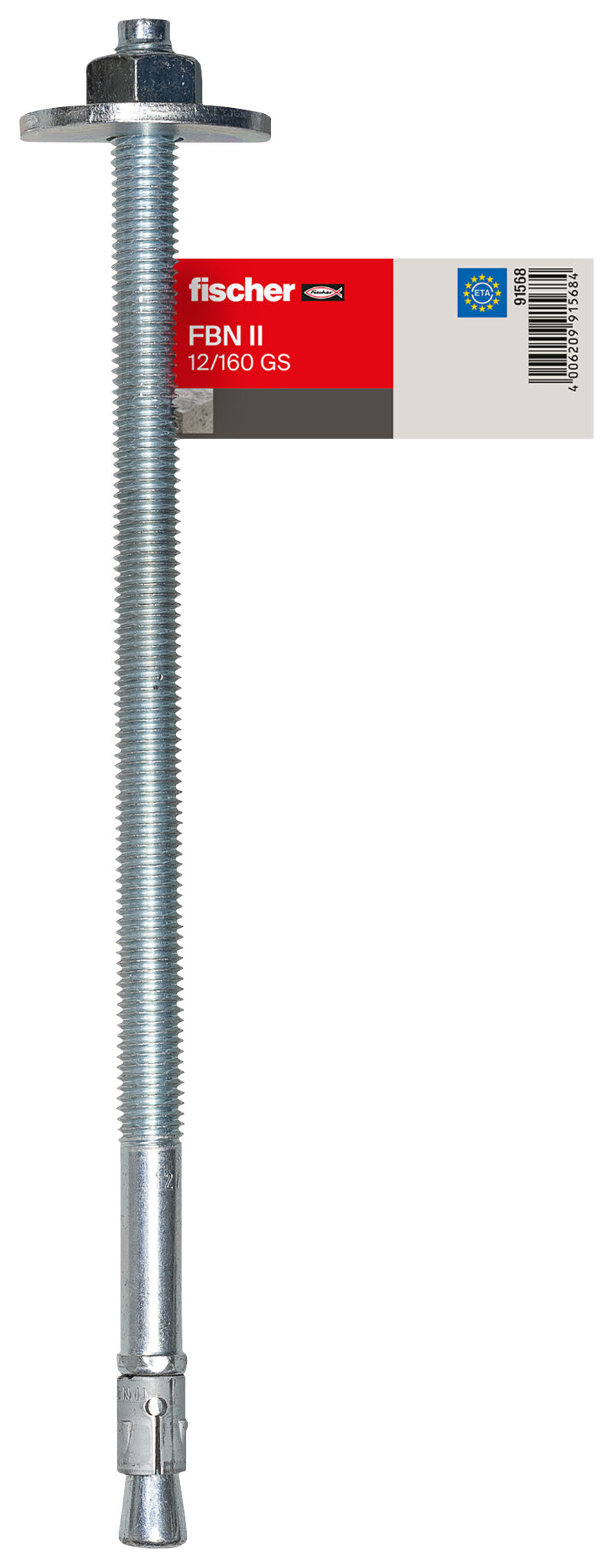 Product Picture: "fischer bolt anchor FBN II 12/160 GS with large washer E item pricing"