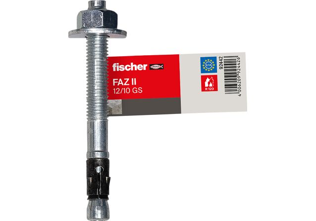 Product Picture: "fischer horgonycsap FAZ II 12/10 GS nagy alátéttell E egyes kiszerelés"
