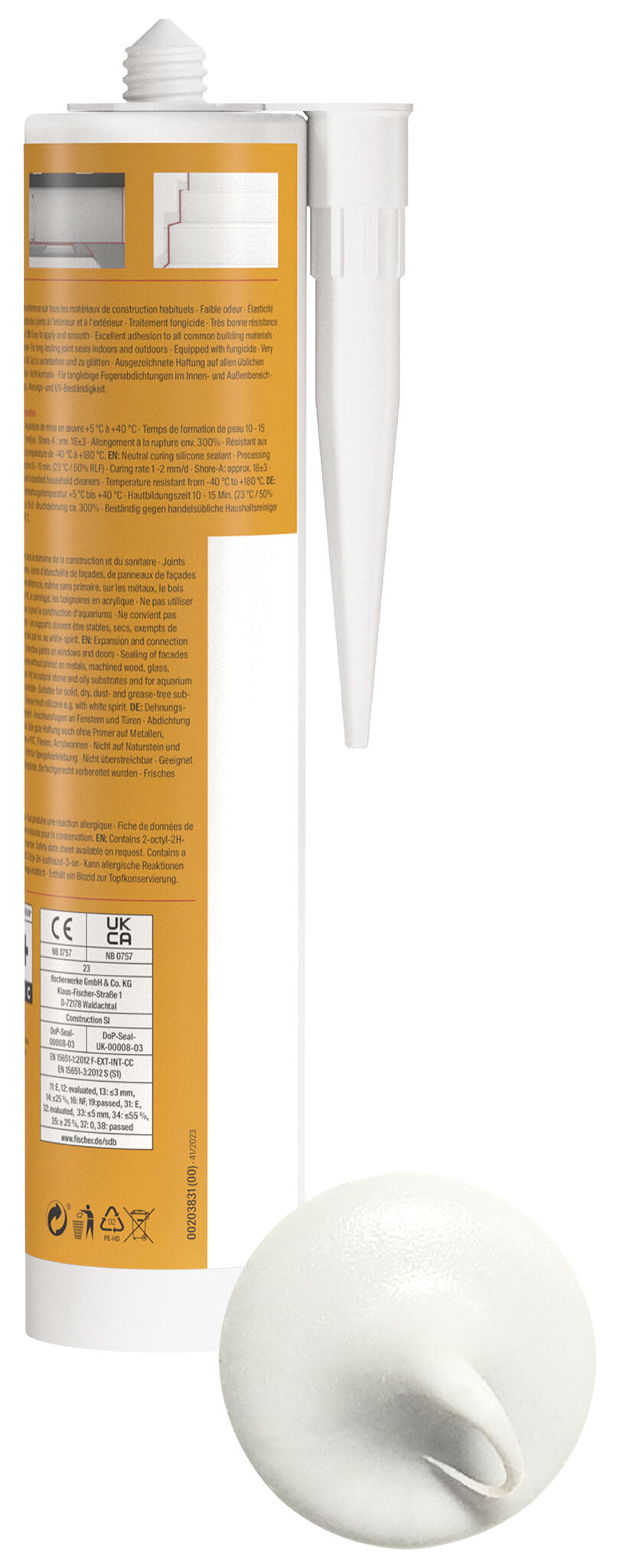 Product Picture: "fischer construction silicone Construction SI white 280 ml"