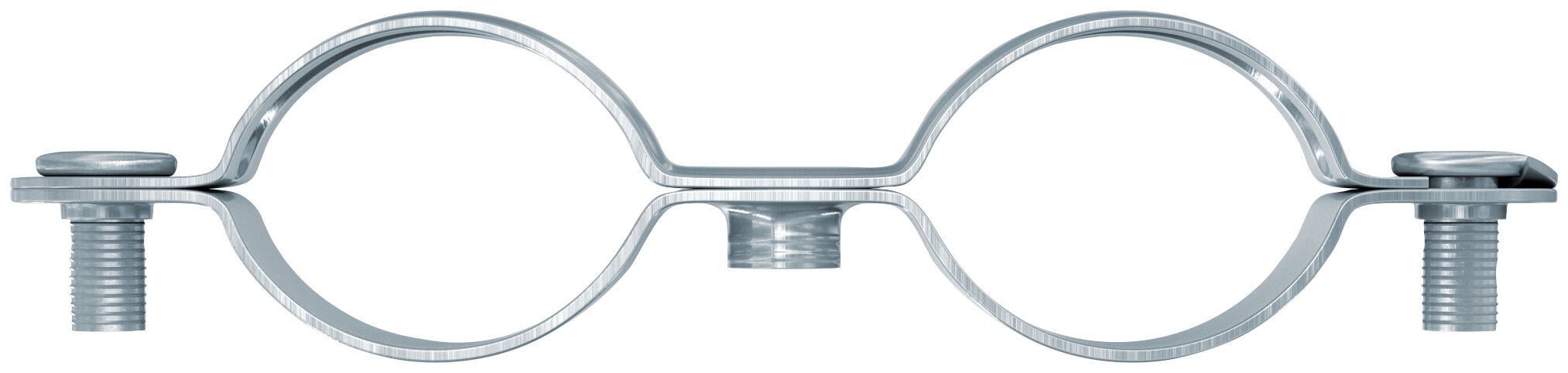 Product Picture: "fischer Spacer pipe clamp metal double AMD 10 - 12"