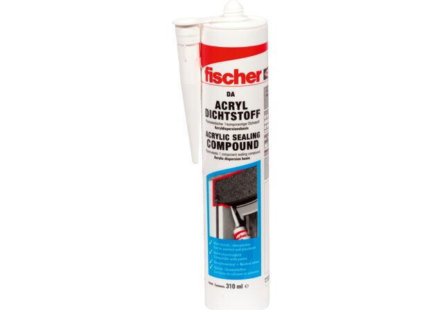 Product Picture: "fischer acrylic sealant DA white 310 ml"