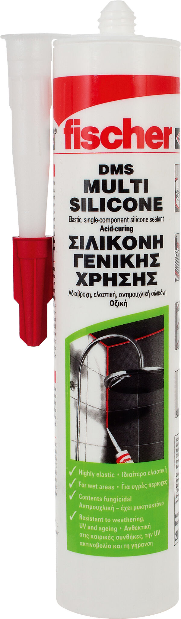 Product Picture: "fischer Multi SI Λευκή σιλικόνη γενικής χρήσης"