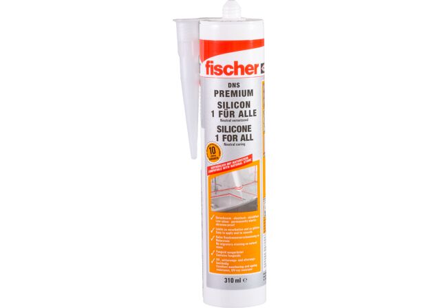 Product Picture: "fischer silicone for natural stone DNS transparent 310 ml"