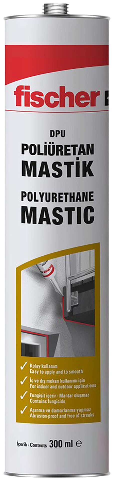 Product Picture: "fischer Poliüretan mastik DPU GR 600 ml"