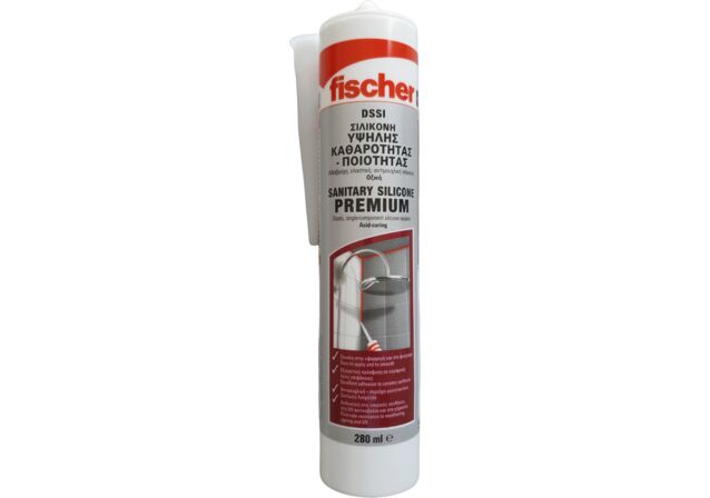 Εικόνα προϊόντος: "fischer DSSI W Σιλικόνη Υγιεινής Λευκή"