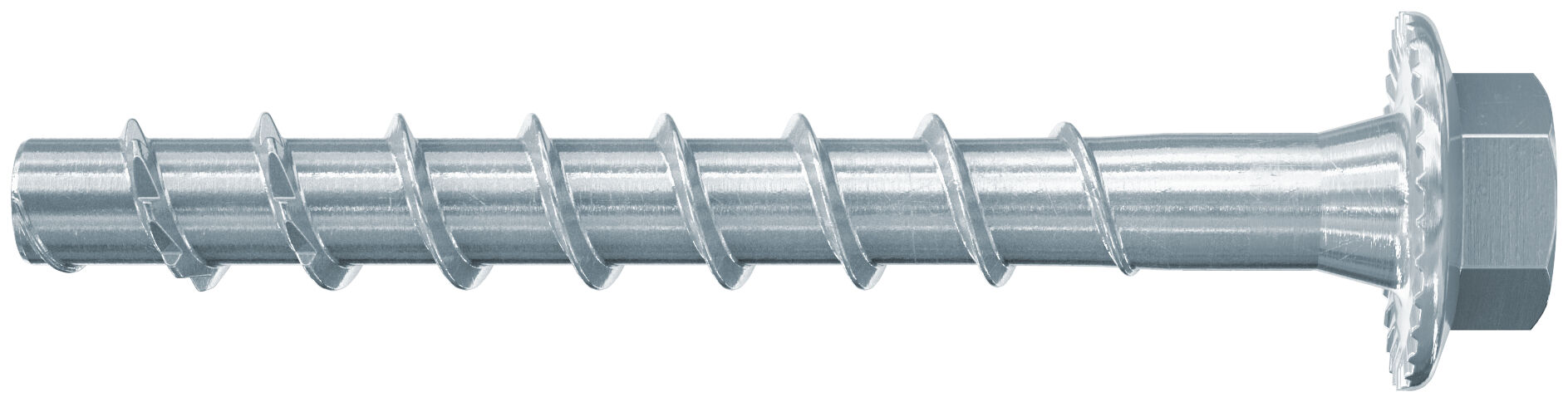 Product Picture: &quot;fischer concrete screw UltraCut FBS II 6 x 60/5 US SW 10 gvz, hex head with pressed-on washer, galvanized steel&quot;