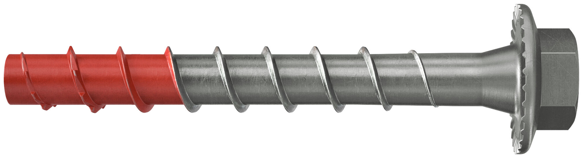 Product Picture: "fischer concrete screw UltraCut FBS II 6 x 50/5 US SW 10 R, hex head with pressed-on washer, stainless steel"