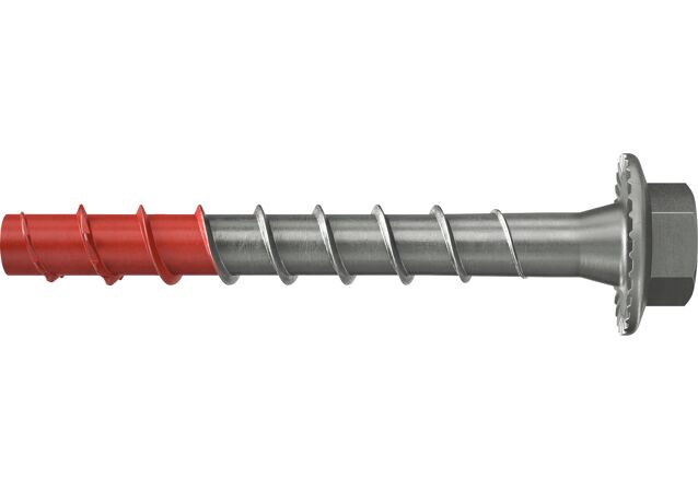 Product Picture: "fischer concrete screw UltraCut FBS II 6 x 65/5 US SW 10 R, hex head with pressed-on washer, stainless steel"