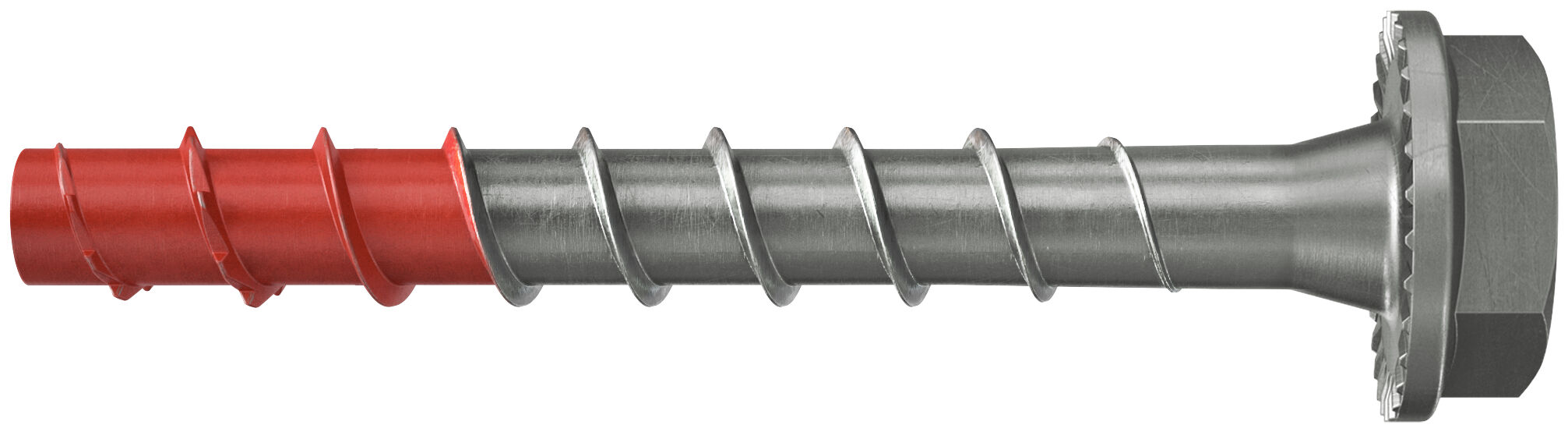Product Picture: "fischer concrete screw UltraCut FBS II 6 x 50/5 US SW 13 R, hex head with pressed-on washer, stainless steel"