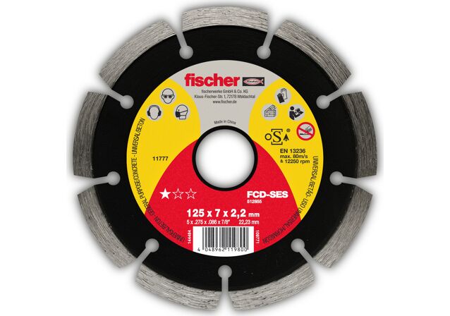 Product Picture: "fischer cutting disc FCD-SES 115 x 2,0 x 22,23 DIA"