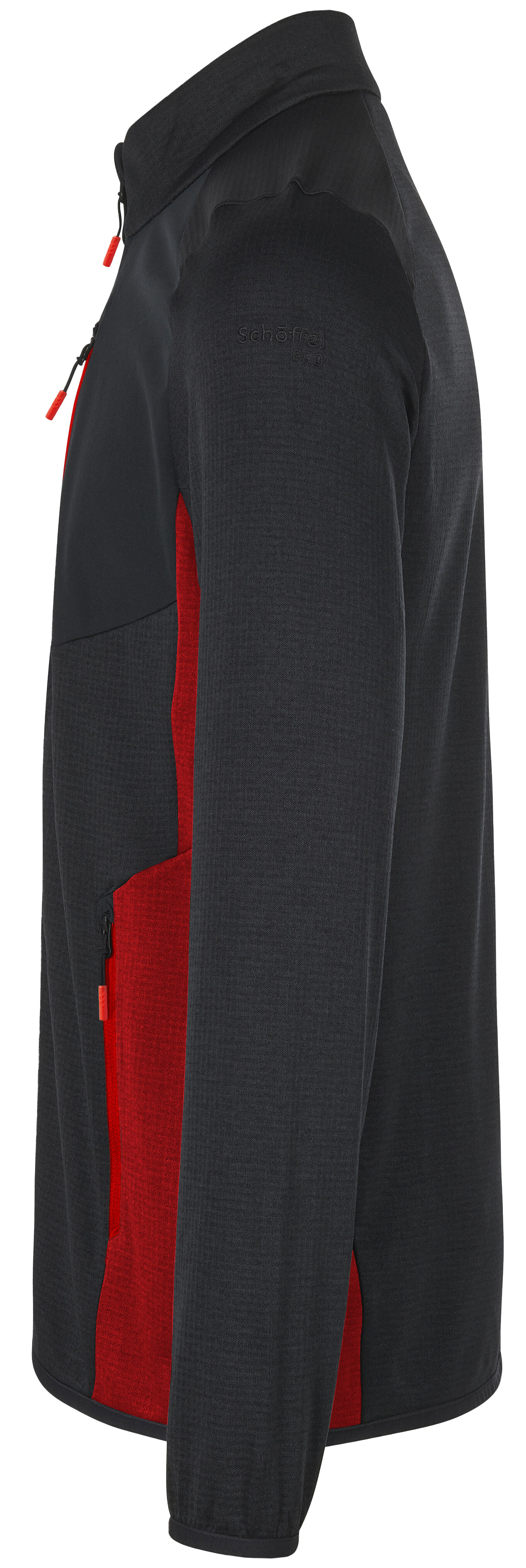 Product Picture: "fischer Comfort Pro ανδρικό φλις μπουφάν, S, μαύρο-κόκκινο"