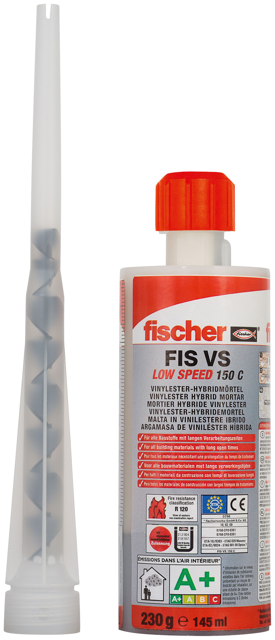 Product Picture: "fischer Injectiemortel FIS VS 150 C met 6 injectiehulzen"