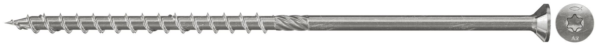 Product Picture: "fischer PowerFast 4.0 x 40 countersunk head A2 TG TX"