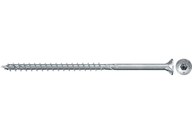 Produktbild: "fischer Spanplattenschraube PowerFast FPF II CT25P 5,0 x 90 BC 200, Senkkopf, TX Antrieb, Teilgewinde, blau passiviert, galvanisch verzinkt, 200 Stück"