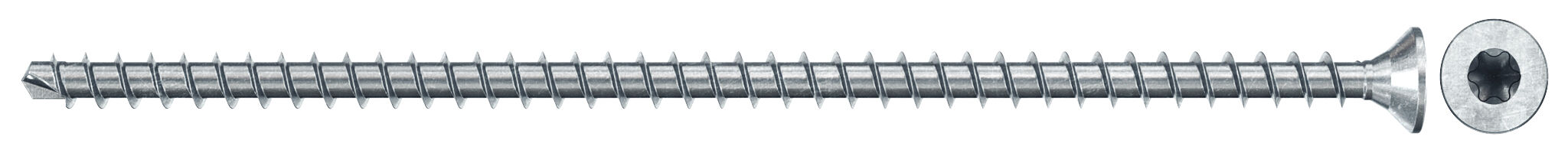 Produktbild: "fischer Vollgewindeschraube PowerFull II CTF 10,0 x 240 BC 50 Senkkopf mit Innenstern TX Vollgewinde galvanisch verzinkt, blau passiviert"