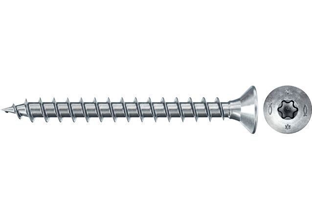 Produktbild: "fischer Spanplattenschraube PowerFast FPF II CTF 3,0 x 25 BC 200, Senkkopf, TX Antrieb, Vollgewinde, blau passiviert, galvanisch verzinkt, 200 Stück"