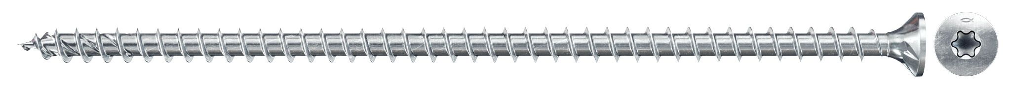 Product Picture: "fischer Full thread screw PowerFull II CTF 8.0 x 300 BC 50 countersunk head TX star recess full thread blue zinc plated"