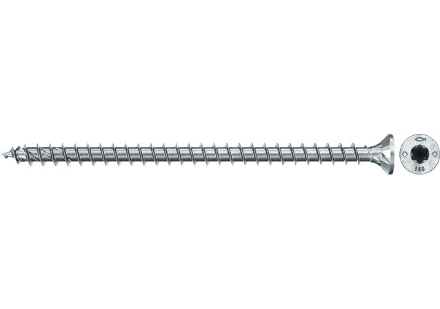 Produktbild: "fischer Vollgewindeschraube PowerFull FPF II CTF 8,0 x 120 BC 50, Senkkopf, TX Antrieb, Vollgewinde, blau passiviert, galvanisch verzinkt, 50 Stück"