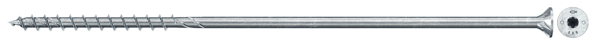 Produktbild: "fischer PowerFast FPF II CTP 10,0 x 300 BC 50 Senkkopf mit Innenstern TX Teilgewinde galvanisch verzinkt blau passiviert"