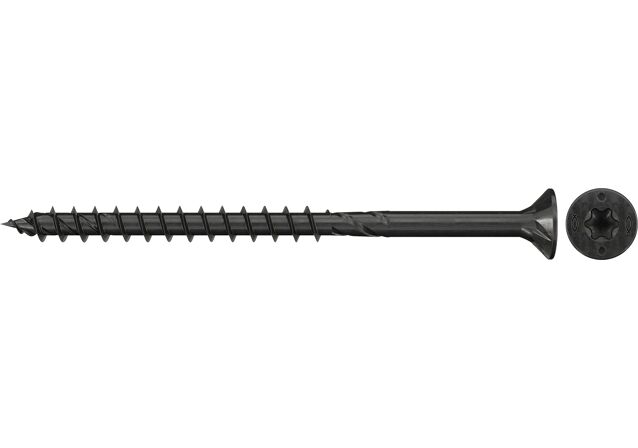 Produktbild: "fischer Spanplattenschraube PowerFast FPF II CTP 4,0 x 60 BLC 35, Senkkopf, Innenstern TX, Teilgewinde, schwarz verzinkt"