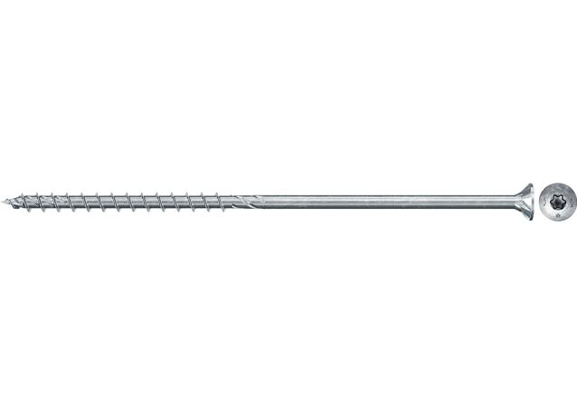 Produktbild: "fischer Spanplattenschraube PowerFast FPF II CTP 6,0 x 180 BC 50, Senkkopf, TX Antrieb, Teilgewinde, blau passiviert, galvanisch verzinkt, 50 Stück"