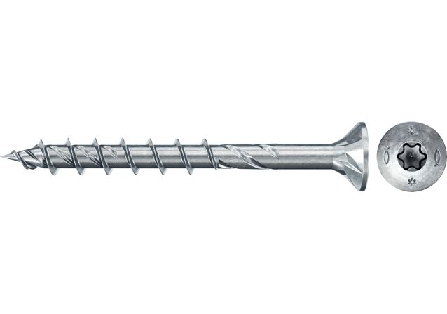 Product Picture: "Tornillos para madera fischer PowerFast II CTP 6x50 BC con cabeza avellanada, rosca parcial y engarce TX (200 uds.)"