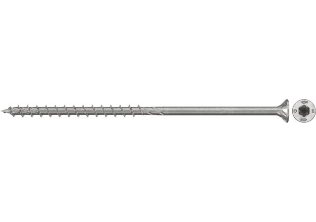 Produktbild: "fischer Spanplattenschraube PowerFast FPF II CTP 6,0 x 100 A4 100, Senkkopf, TX Antrieb, Teilgewinde, Edelstahl A4, 100 Stück"