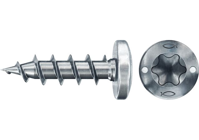 Product Picture: "Tornillo de aglomerado fischer PowerFast II PTF 3,5x20 BC con cabeza redonda, rosca completa y engarce TX (200 uds.)"