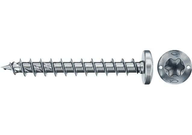 Produktbild: "fischer Spanplattenschraube PowerFast FPF II PTF 3,5 x 35 BC 200, Halbrundkopf, TX Antrieb, Vollgewinde, blau passiviert, galvanisch verzinkt, 200 Stück"