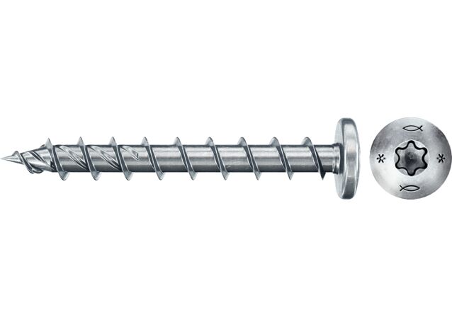 Produktbild: "fischer Spanplattenschraube PowerFast FPF II PTF 6,0 x 60 BC 50, Halbrundkopf, TX Antrieb, Vollgewinde, blau passiviert, galvanisch verzinkt, 50 Stück"