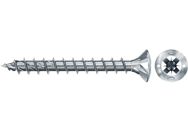 Product Picture: "Tornillo de aglomerado fischer PowerFast II RZF 4x30 BC con cabeza redonda, rosca completa y engarce PZ (500 uds.)"
