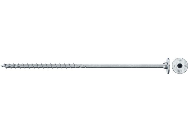 Produktbild: "fischer Holzbauschraube PowerFast FPF II STP 8,0 x 260 BC 50, Stufensenkkopf, TX Antrieb, Teilgewinde, blau passiviert, galvanisch verzinkt, 50 Stück"