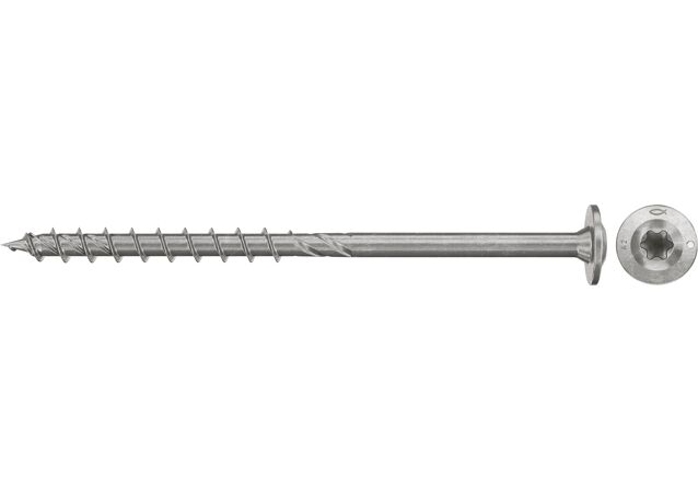 Produktbild: "fischer Spanplattenschraube PowerFast FPF II WTP 6,0 x 100 A2 100, Tellerkopf, TX Antrieb, Teilgewinde, Edelstahl A2, 100 Stück"