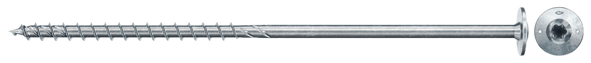 Produktbild: "fischer PowerFast FPF II WTP 8,0 x 220 BC 50 Tellerkopf mit Innenstern TX Teilgewinde galvanisch verzinkt blau passiviert"