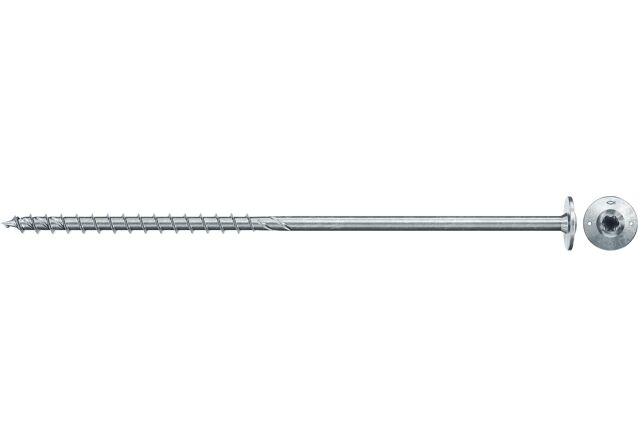 Produktbild: "fischer Holzbauschraube PowerFast FPF II WTP 8,0 x 280 BC 50, Tellerkopf, TX Antrieb, Teilgewinde, blau passiviert, galvanisch verzinkt, 50 Stück"